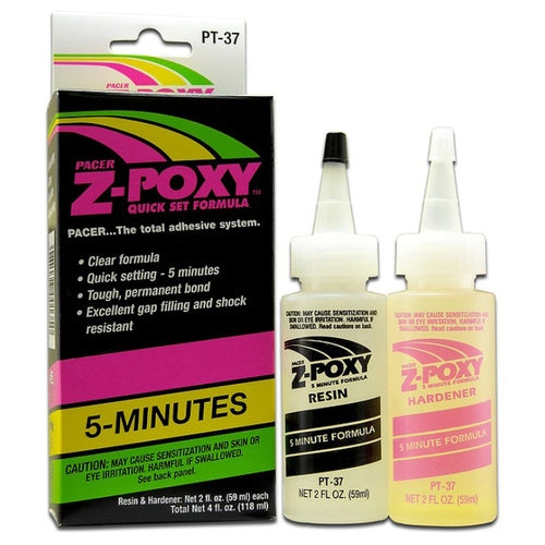 Zap Pt37 5 Minute Epoxy Hardner And Resin Set Zap Glue SUPPLIES