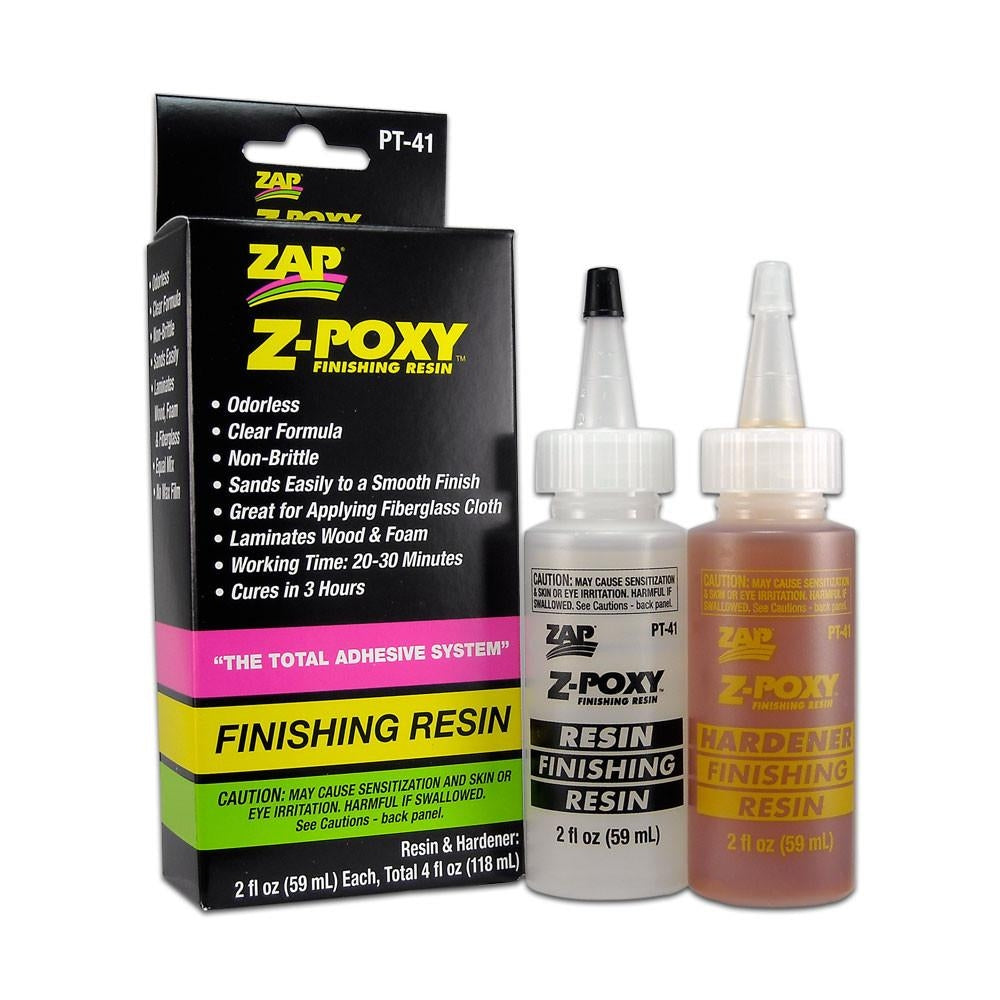 Zap Pt41 Epoxy Finishing Resin 2 oz Zap Glue SUPPLIES